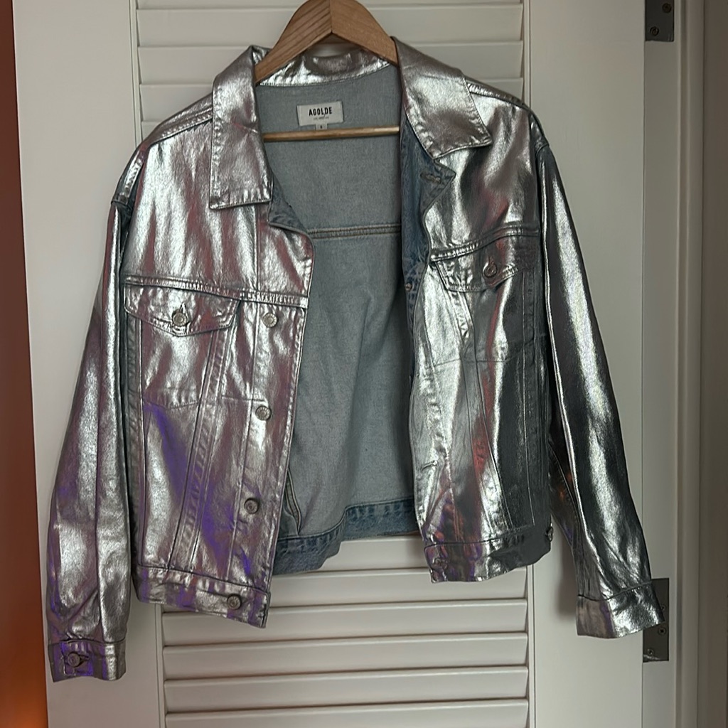 Agolde Metallic Jean Jacket